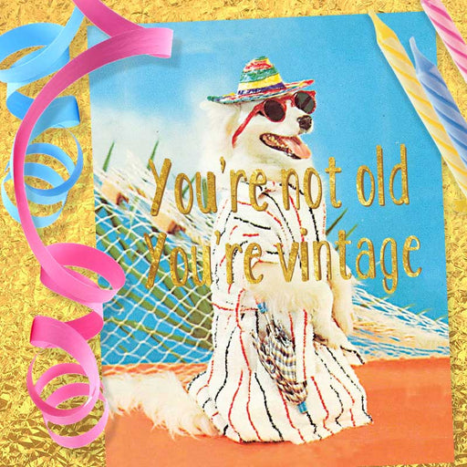 You're Not Old You're Vintage Birthday Card