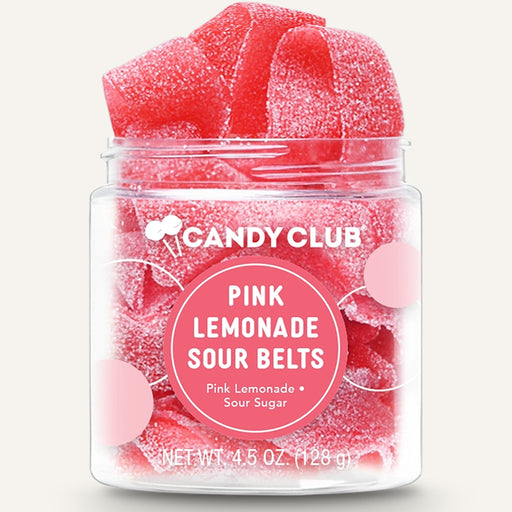Pink Lemonade Sour Belt Gummy Candy