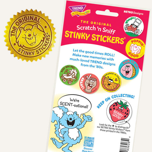 Bewitching, Licorice Stick Scented Retro Scratch 'n Sniff Stinky Stickers