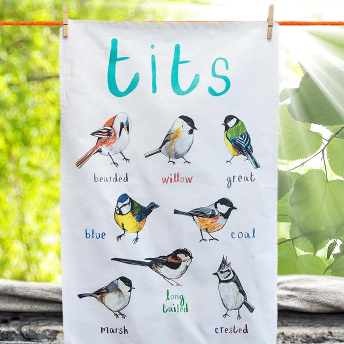 Tit Bird Fowl Language Dish Towel