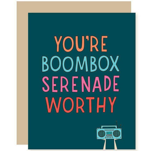 80's Boombox Serenade Relationship Day Card