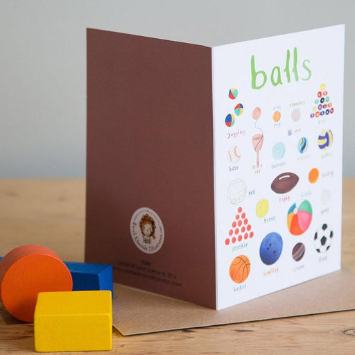 Balls Dirty Pun Greeting Card