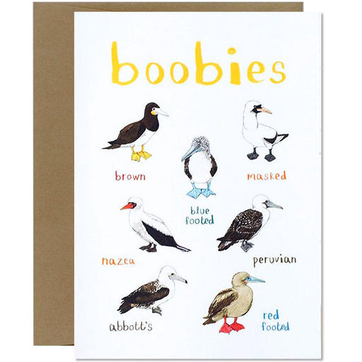 Boobies Fowl Bird Greeting Card