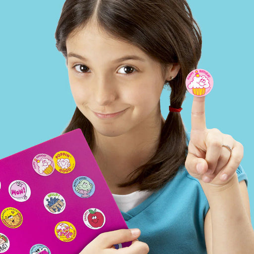 Happy Birthday Retro Scratch 'n Sniff Stinky Stickers
