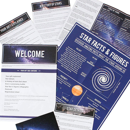 Name A Star Deed Certificate